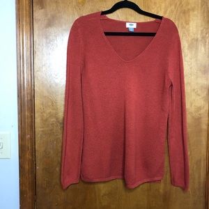 Burnt orange oversized sweater. Size L.